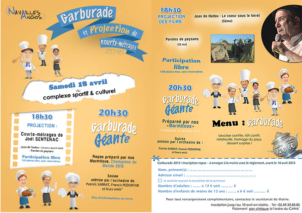 FLYER GARBURADE SUR UNE PLAQUE