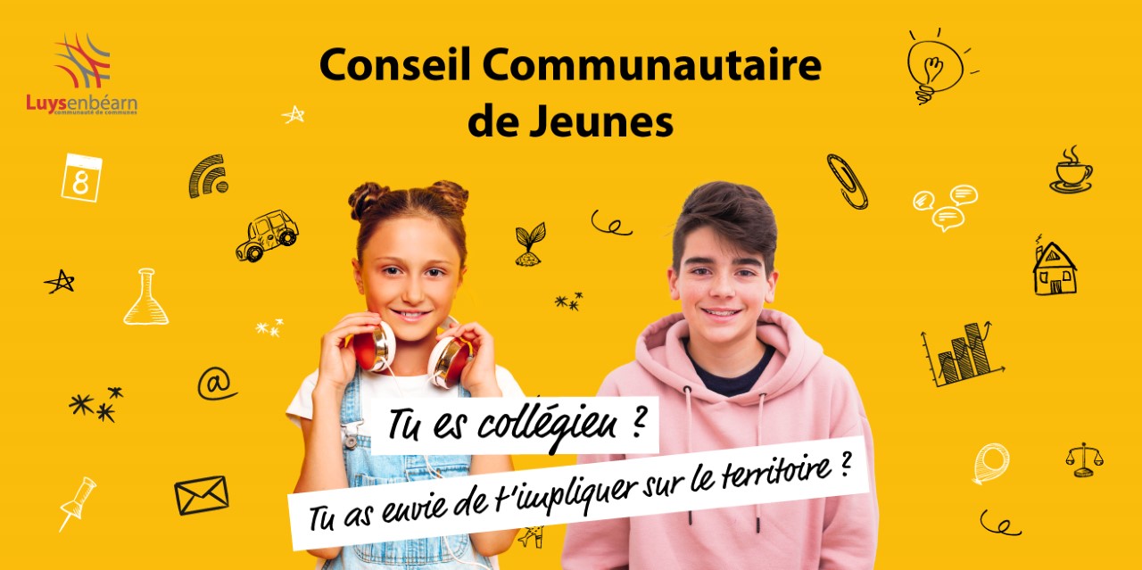 bandeau accroche communication conseil commnautaire des jeunes