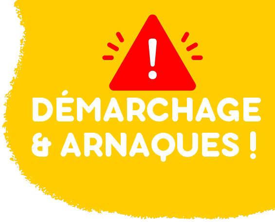logo demarchage arnaque