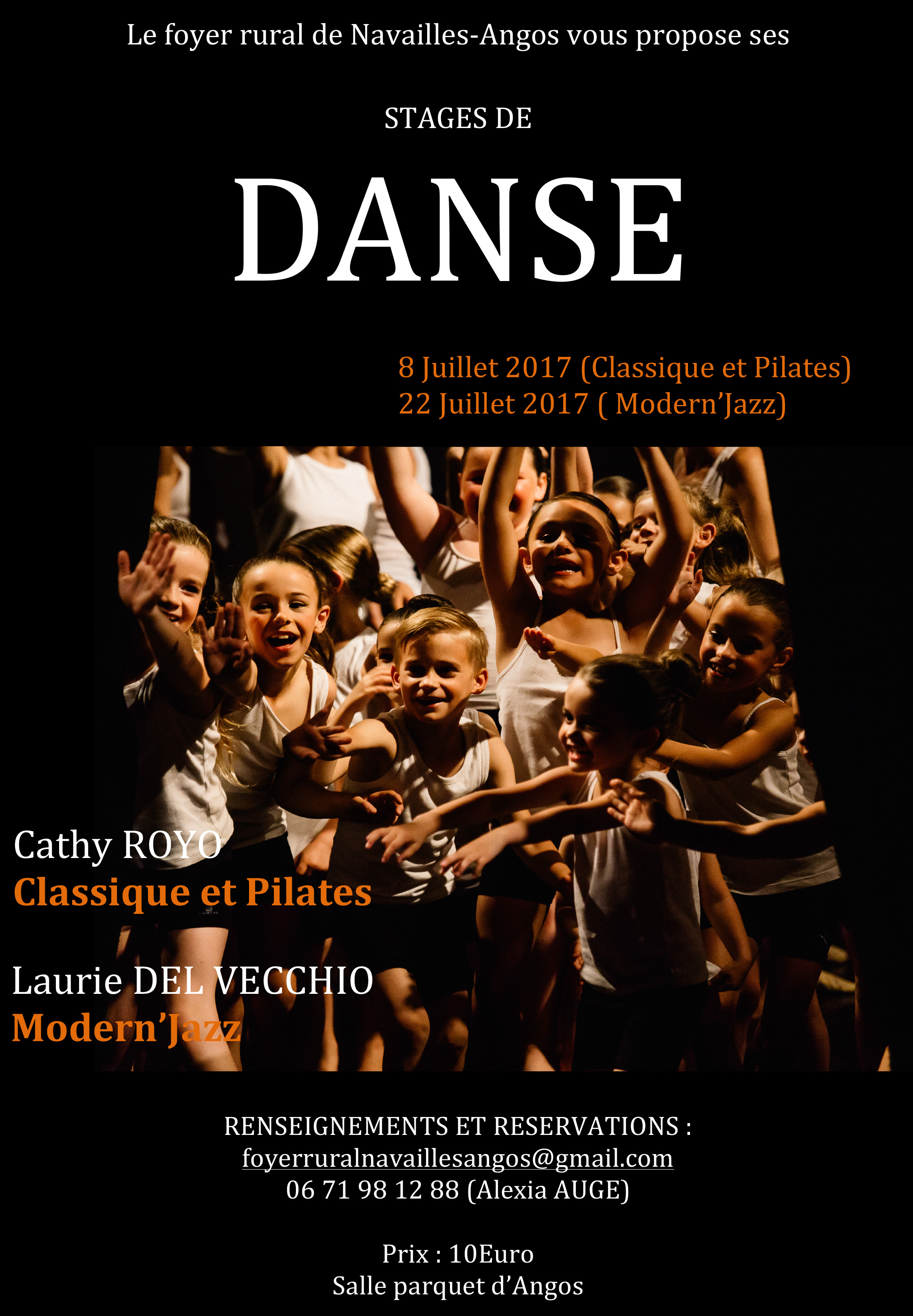 Affiche stage danse foyer 2017
