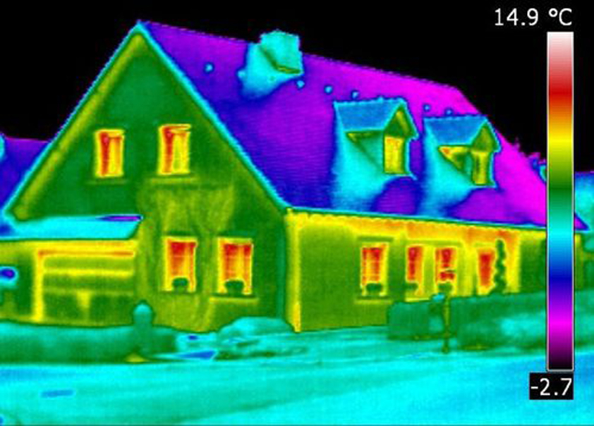 NUIT THERMOGRAPHIE IMAGE BATIMENT