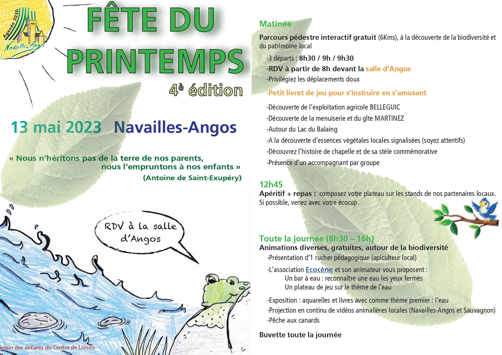 Flyer Recto Verso pour publication internet
