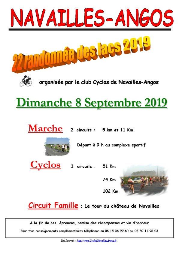 Plaquette rando des lacs 2019