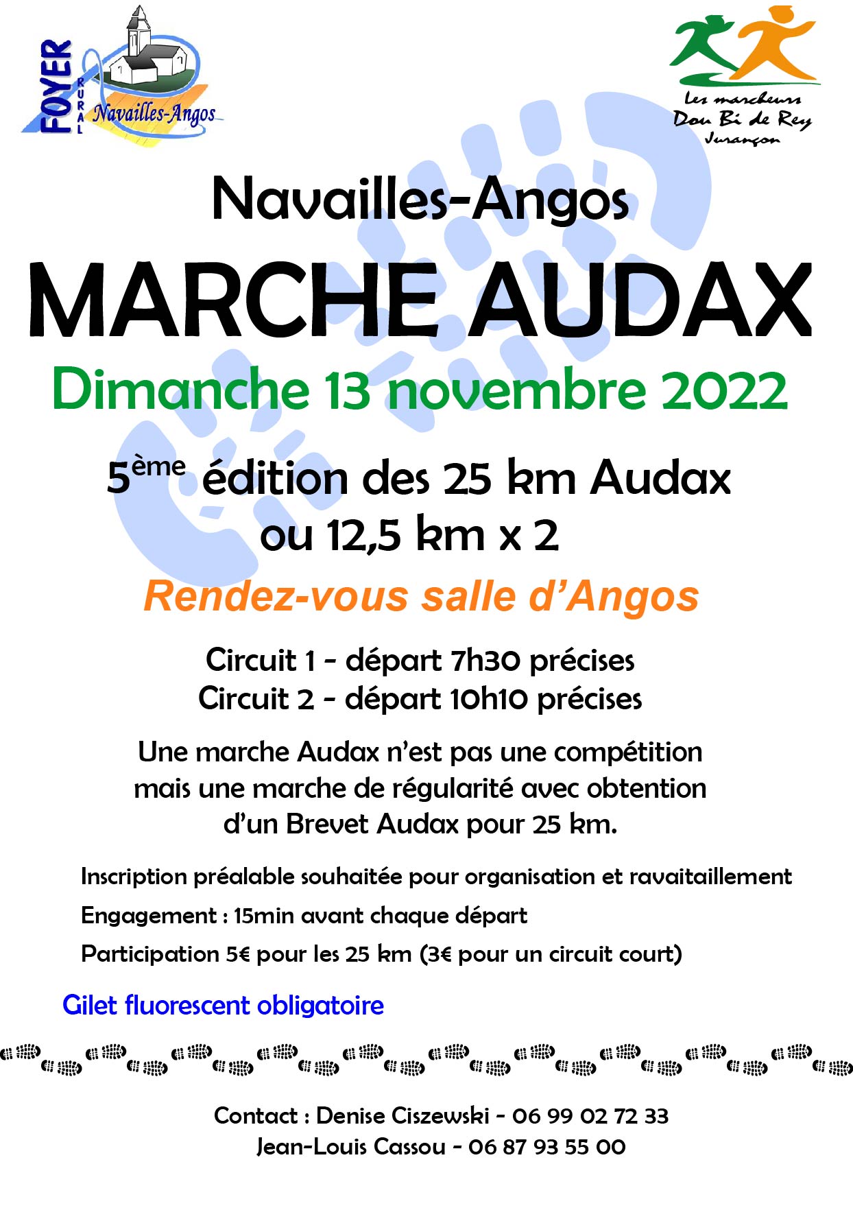 marche audax jurançon 2022 affiche