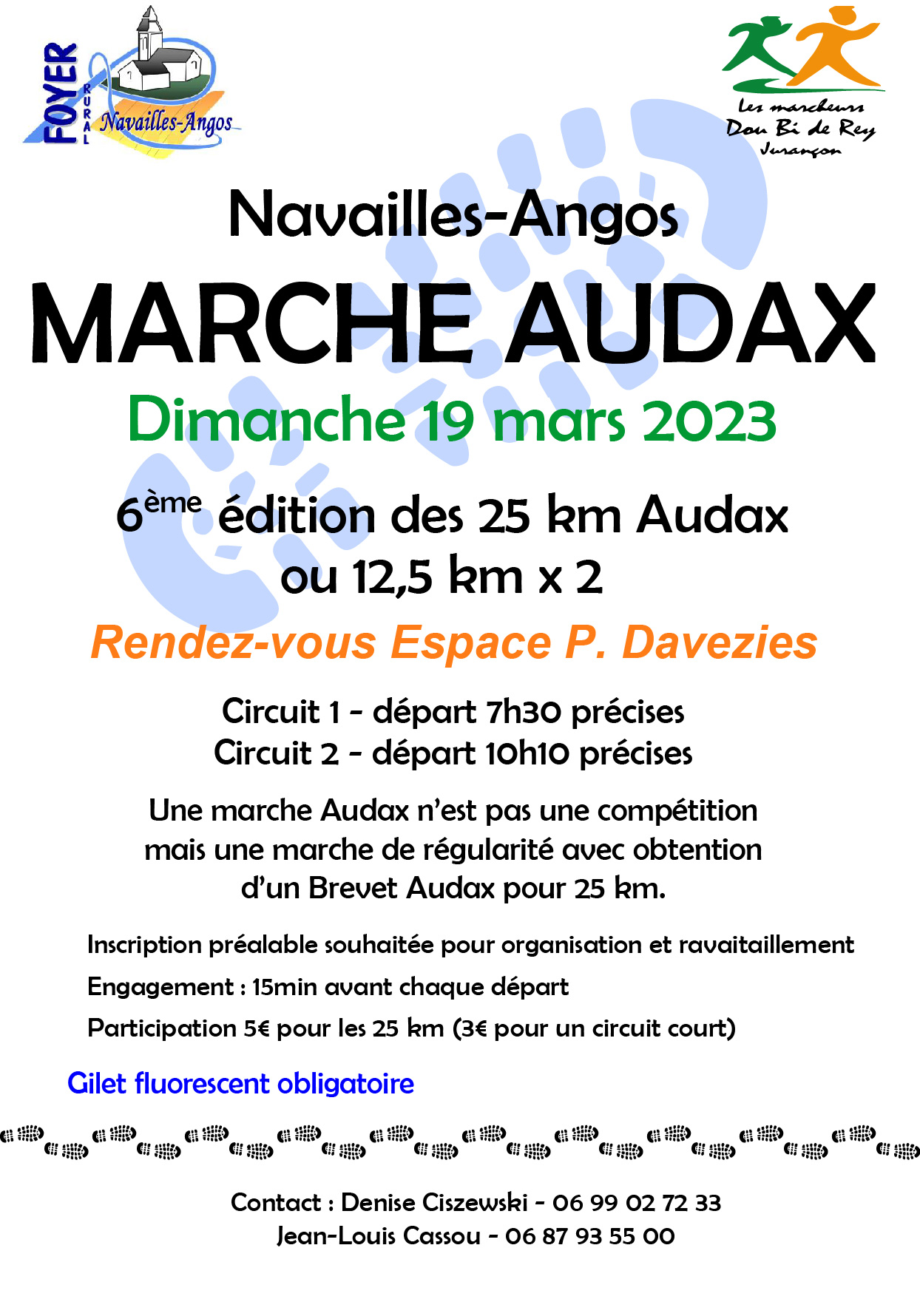 marche audax jurançon 2022 affiche