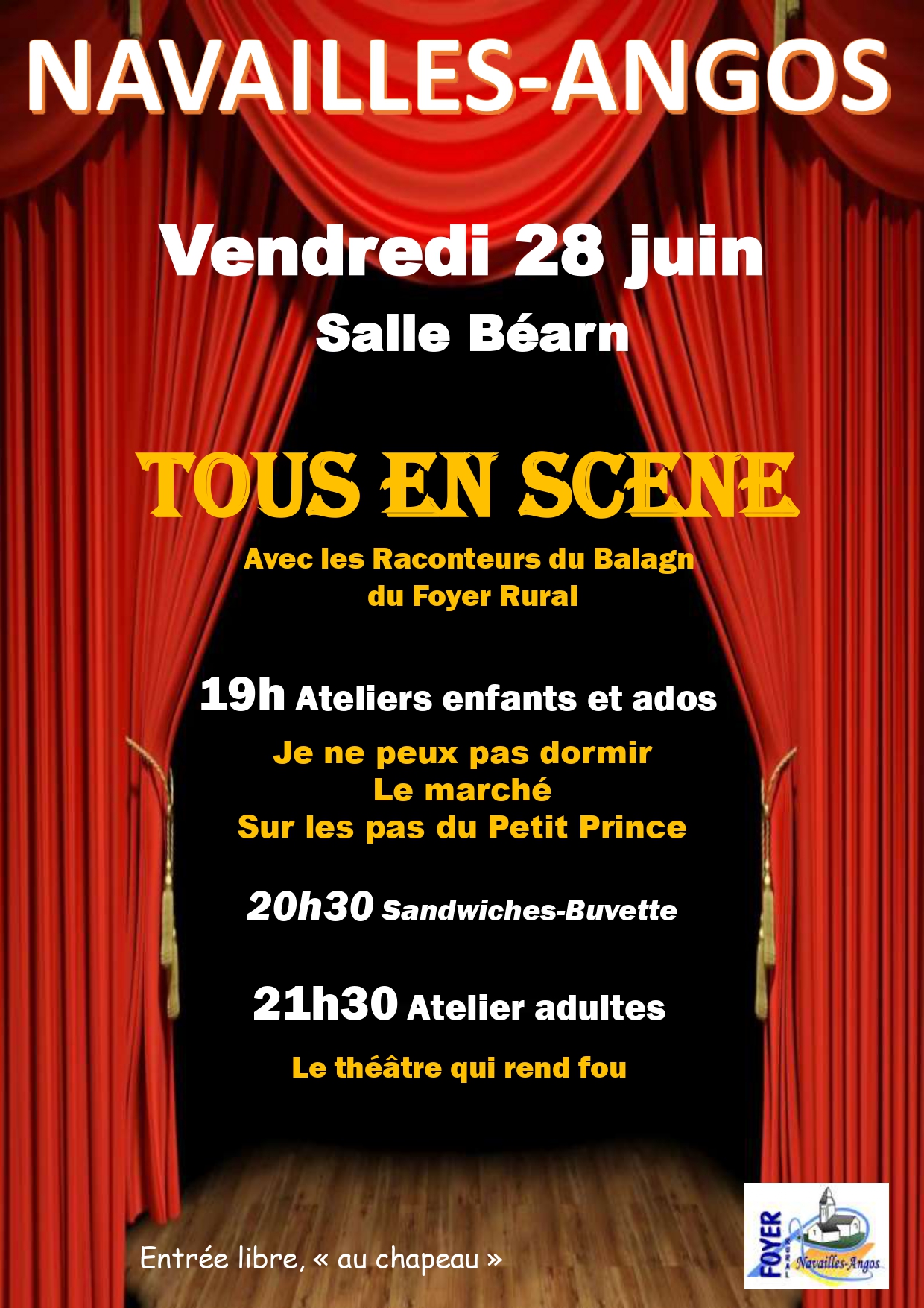 AFFICHE SPECTACLE THEATRE 2022