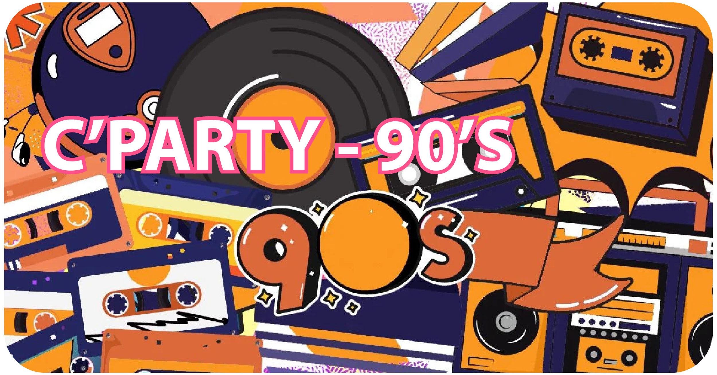 90s music cassette tapes records graphic art