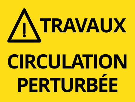 picto travaux circulation perturbée