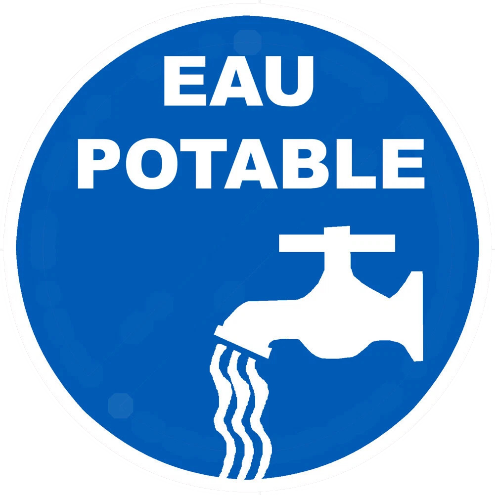 picto eau potable rond